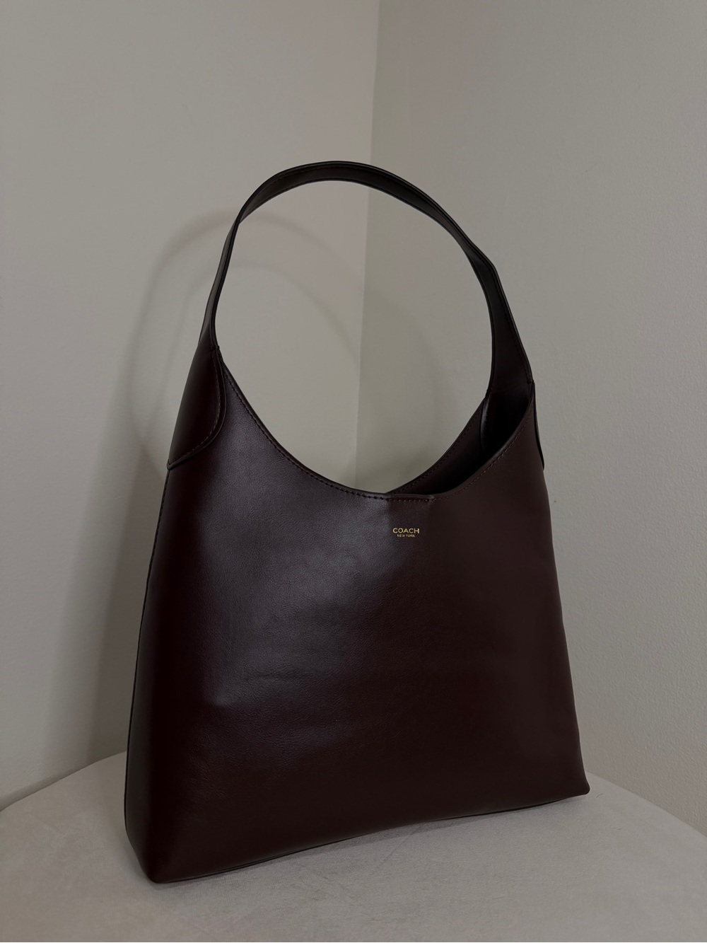 COACH Brooklyn Brown Leather Hobo Tote